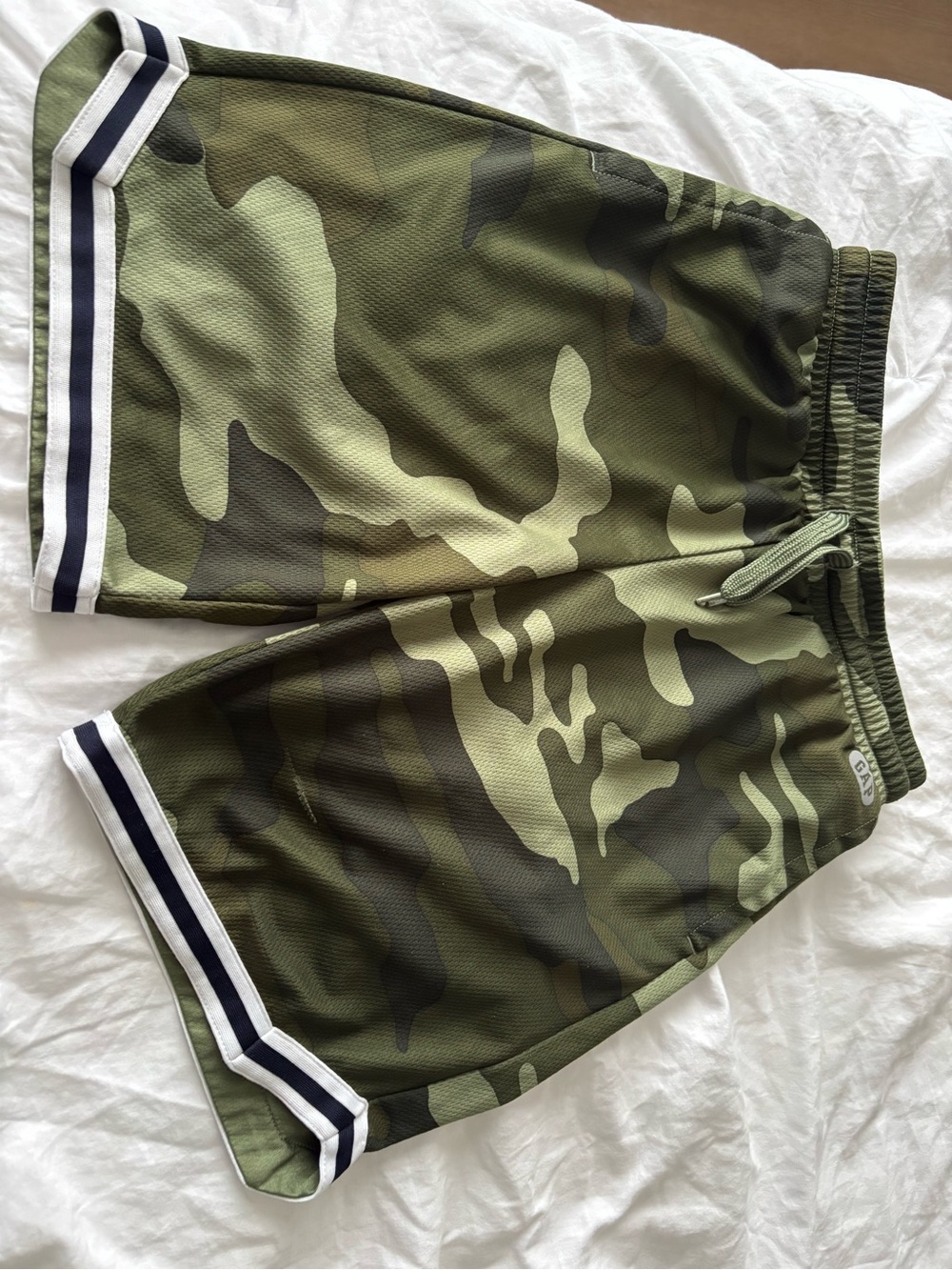 Boys Gap Camo Athletic Shorts - Green Camouflage-sz medium